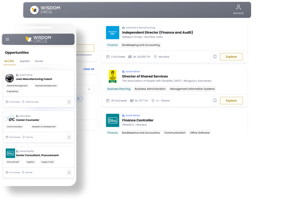 A snapshot of opportunities on WisdomCircle